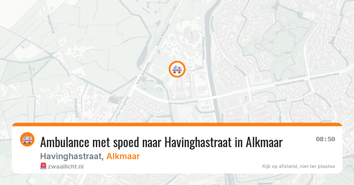 Ambulance met spoed naar Havinghastraat in Alkmaar — 31 mrt 2026