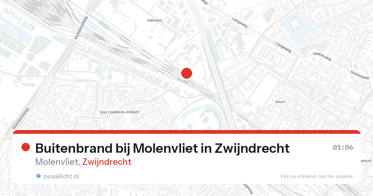 Buitenbrand bij Molenvliet in Zwijndrecht — 1 feb 2026