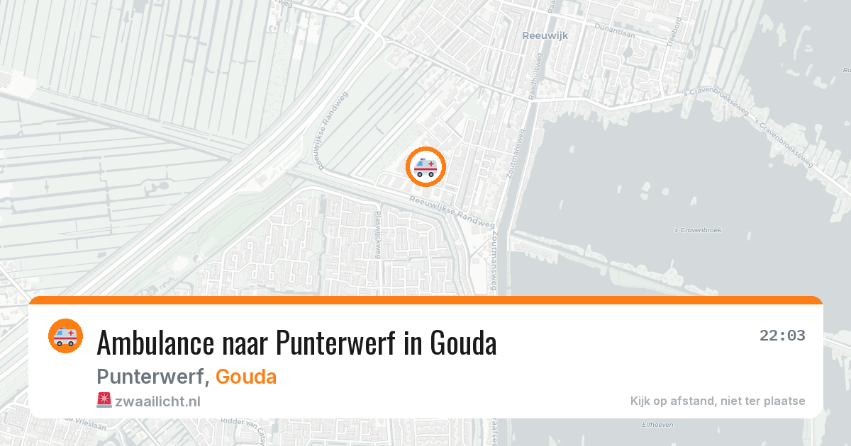 Ambulance naar Punterwerf in Gouda — 4 jul 2026
