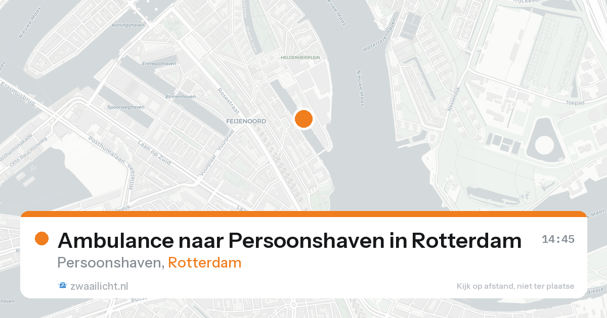 Ambulance naar Persoonshaven in Rotterdam — 21 aug 2026