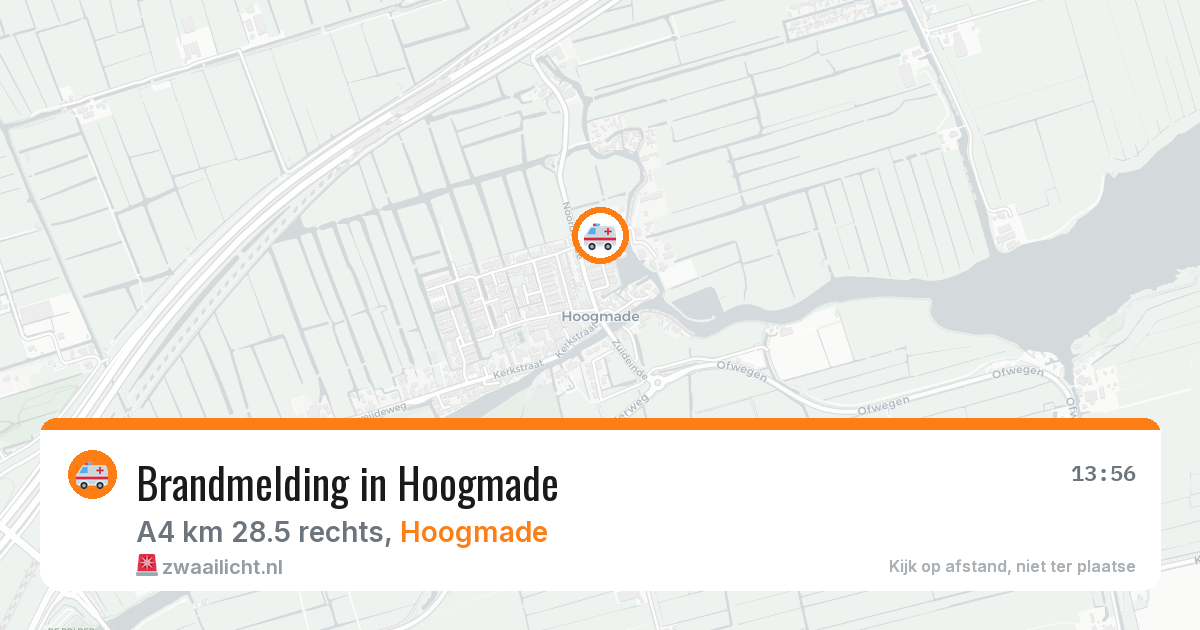 Brandmelding in Hoogmade — 14 feb 2026