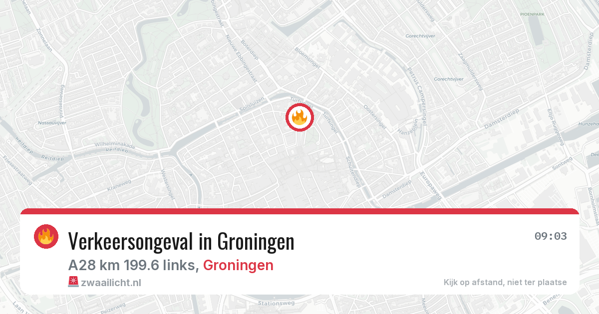 Verkeersongeval in Groningen — 26 mrt 2026