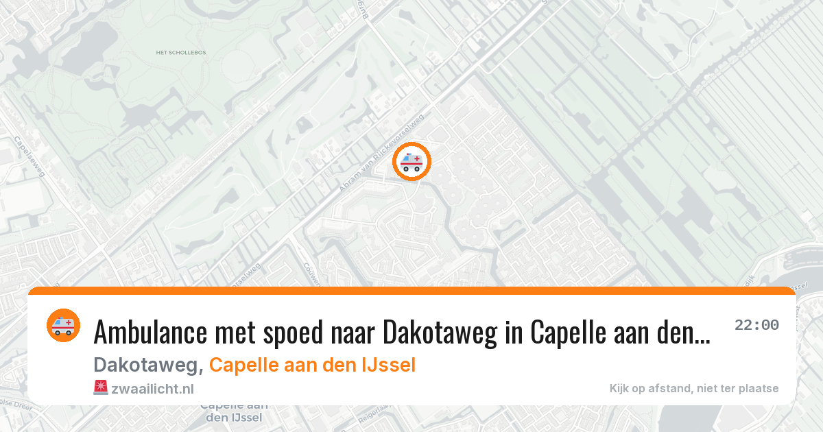 Ambulance met spoed naar Dakotaweg in Capelle aan den IJssel — 19 apr 2026