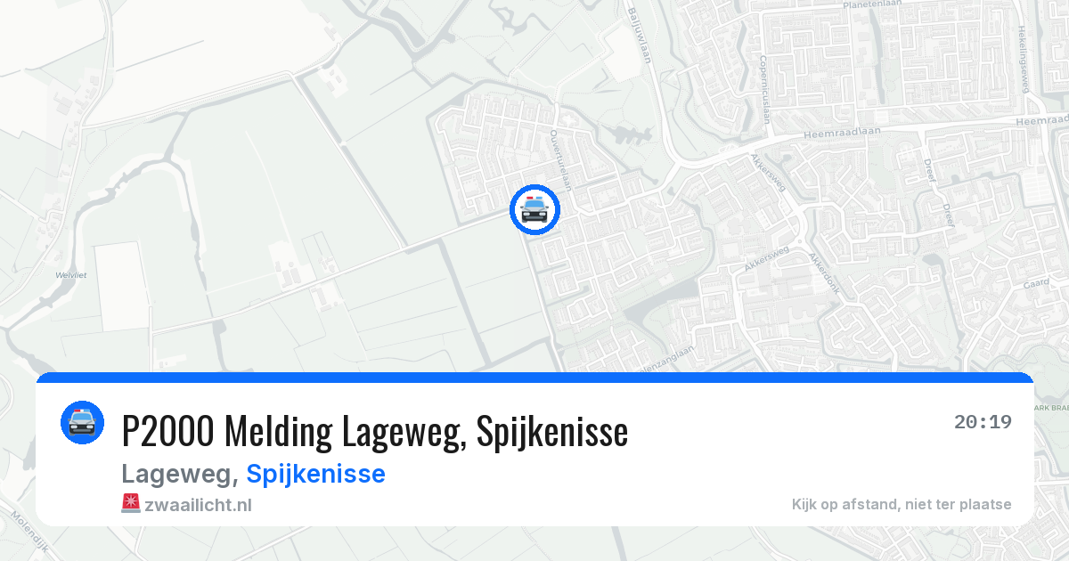 P2000 Melding Lageweg, Spijkenisse — 31 jul 2026