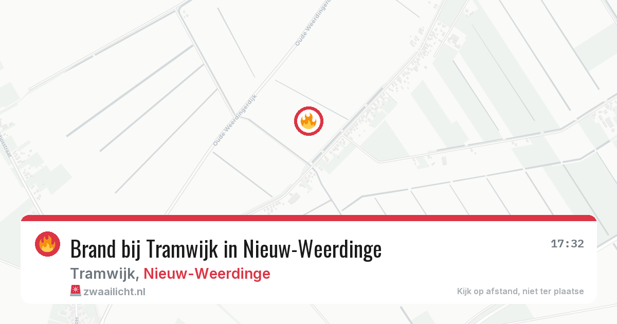 Brand bij Tramwijk in Nieuw-Weerdinge — 30 mei 2026