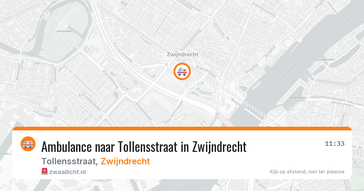 Ambulance naar Tollensstraat in Zwijndrecht — 14 aug 2026
