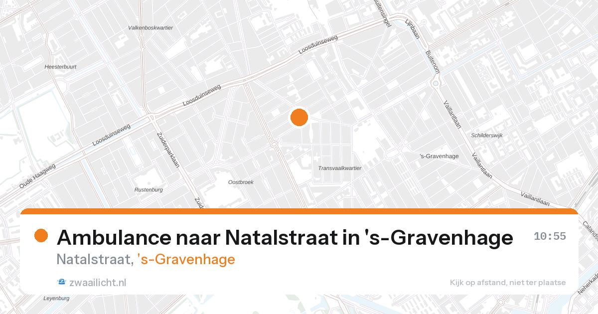 Ambulance naar Natalstraat in 's-Gravenhage — 28 aug 2026