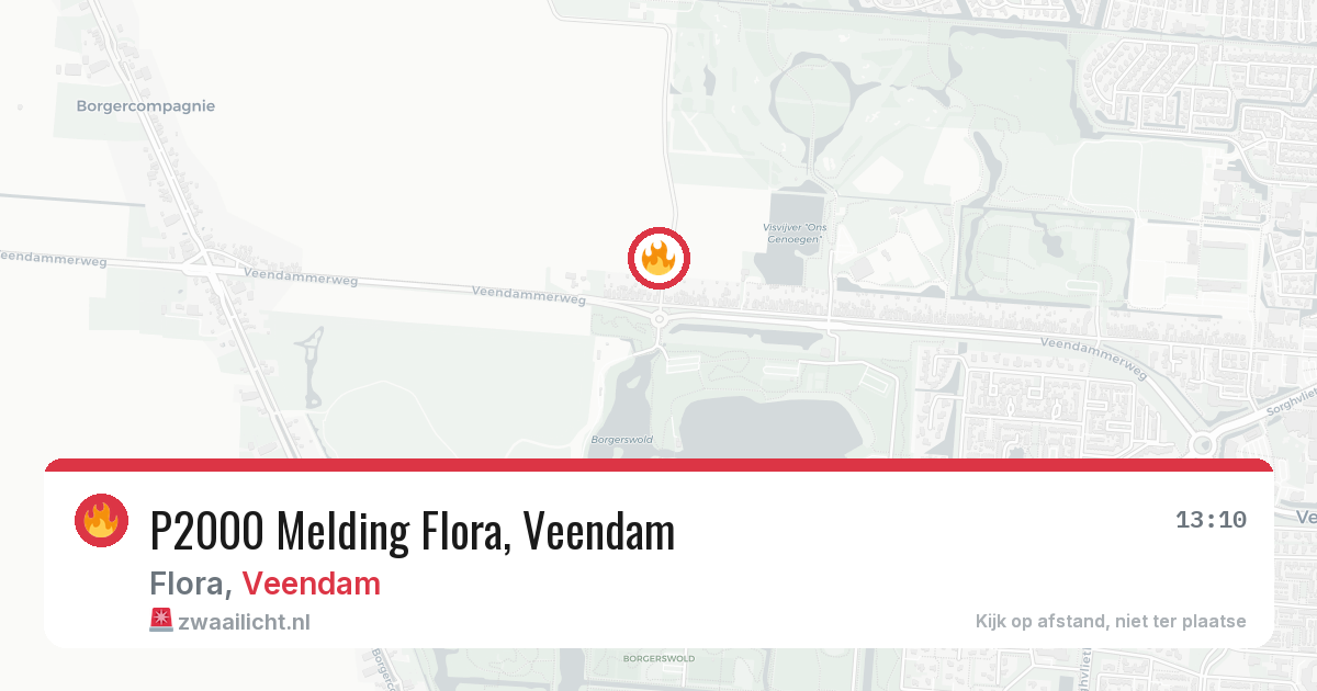P2000 Melding Flora, Veendam — 8 feb 2026