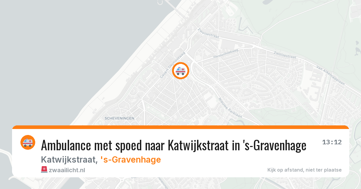 Ambulance met spoed naar Katwijkstraat in 's-Gravenhage — 30 apr 2026