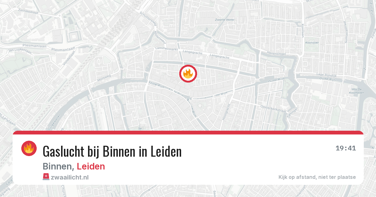 Gaslucht bij Binnen in Leiden — 1 apr 2026