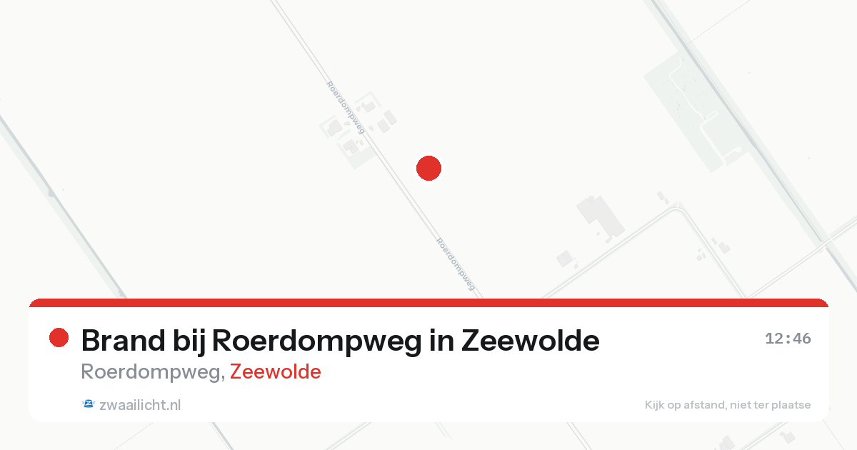 Brand bij Roerdompweg in Zeewolde — 23 aug 2026