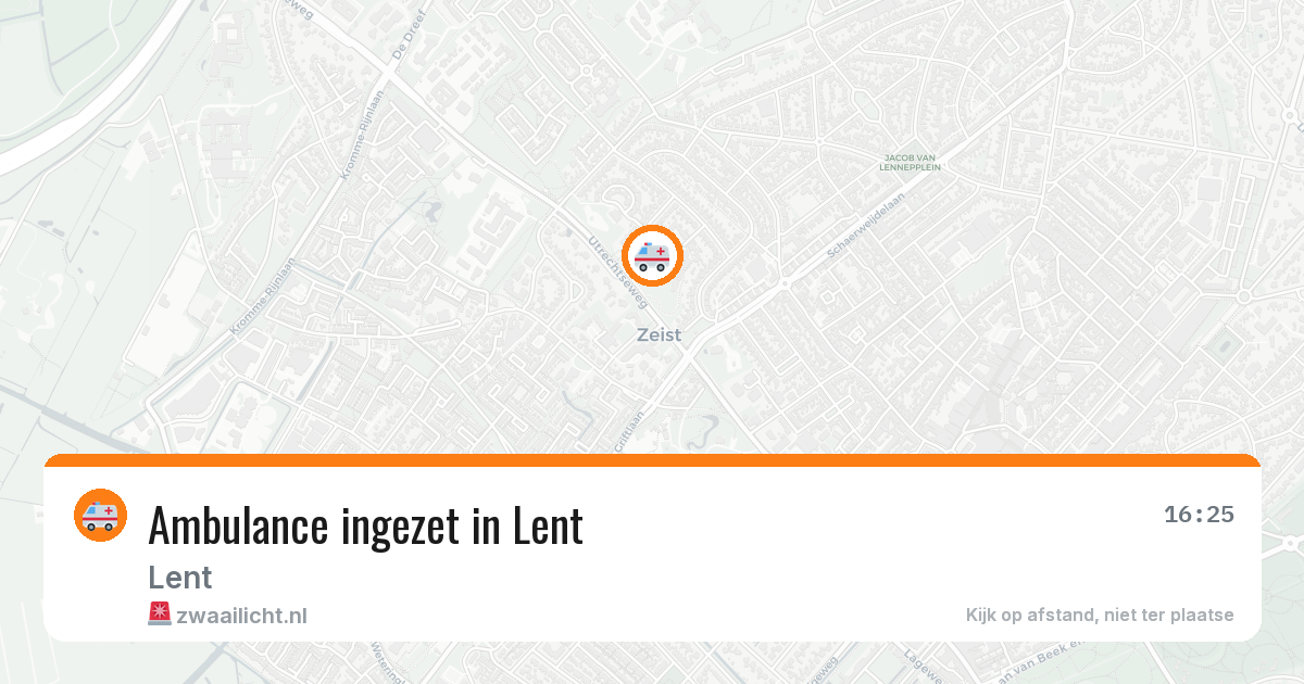 Ambulance ingezet in Lent — 5 feb 2026