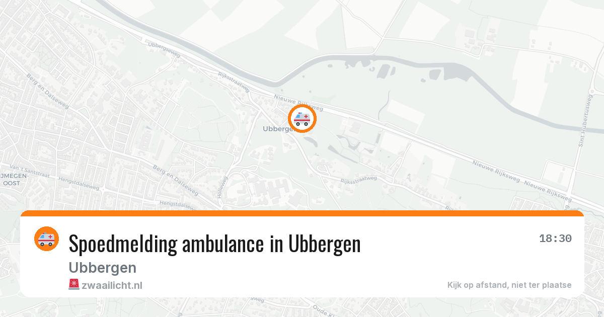 Spoedmelding ambulance in Ubbergen — 11 aug 2026