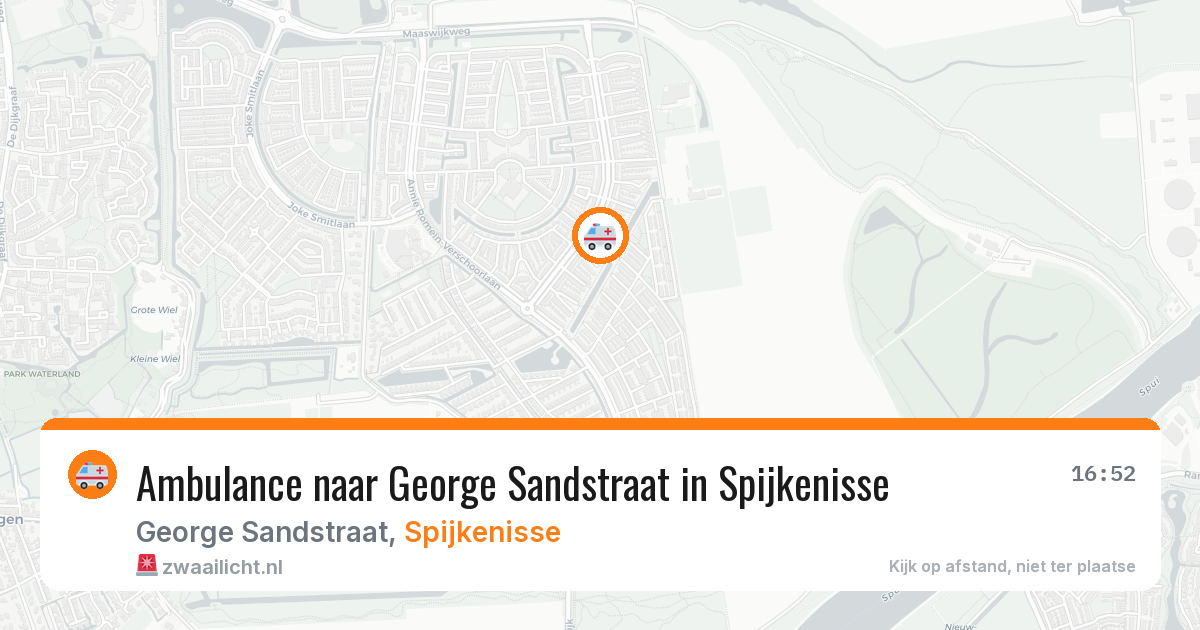 Ambulance naar George Sandstraat in Spijkenisse — 3 aug 2026