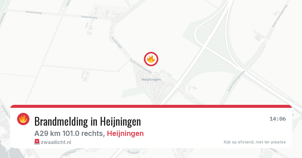 Brandmelding in Heijningen — 21 jul 2026