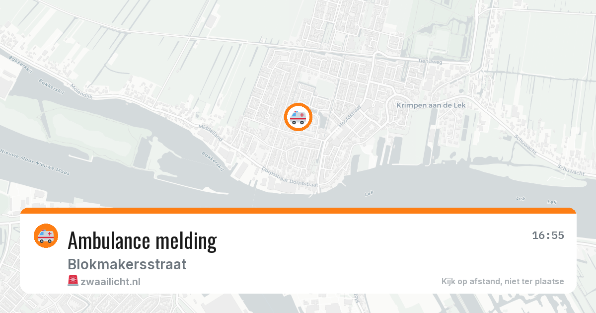 Ambulance melding — 1 jul 2026