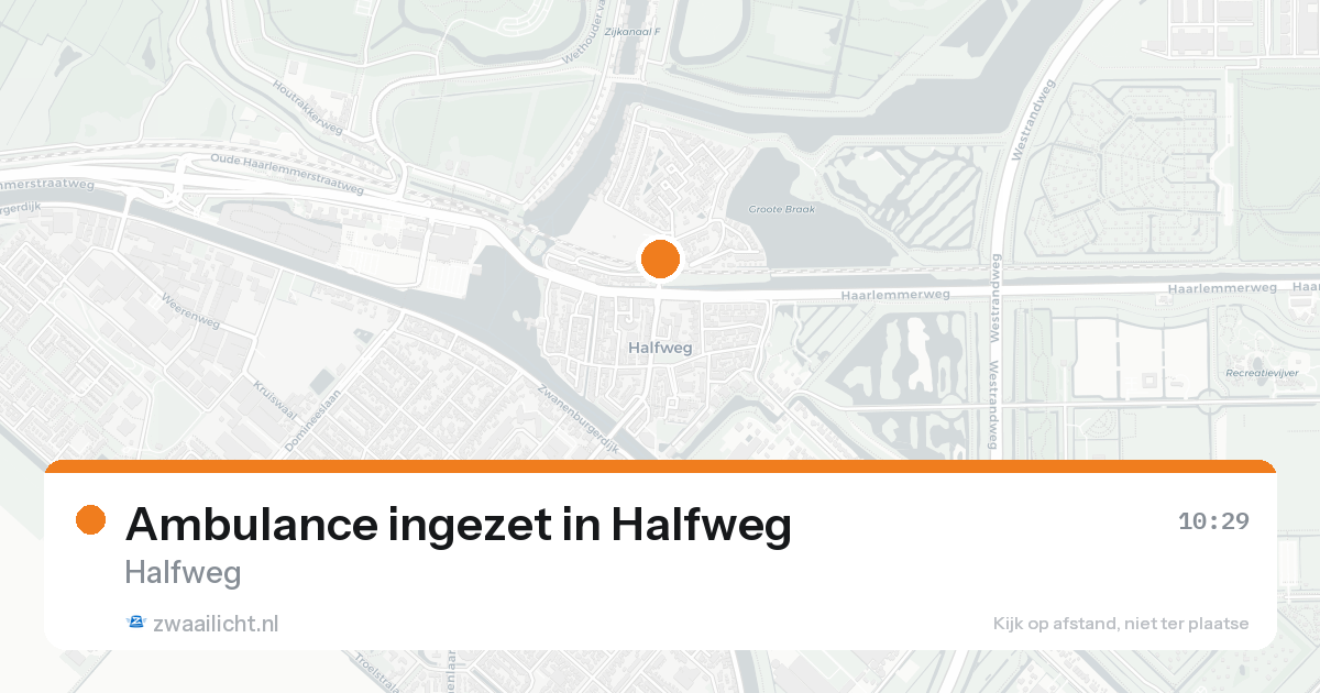 Ambulance ingezet in Halfweg — 22 mei 2026