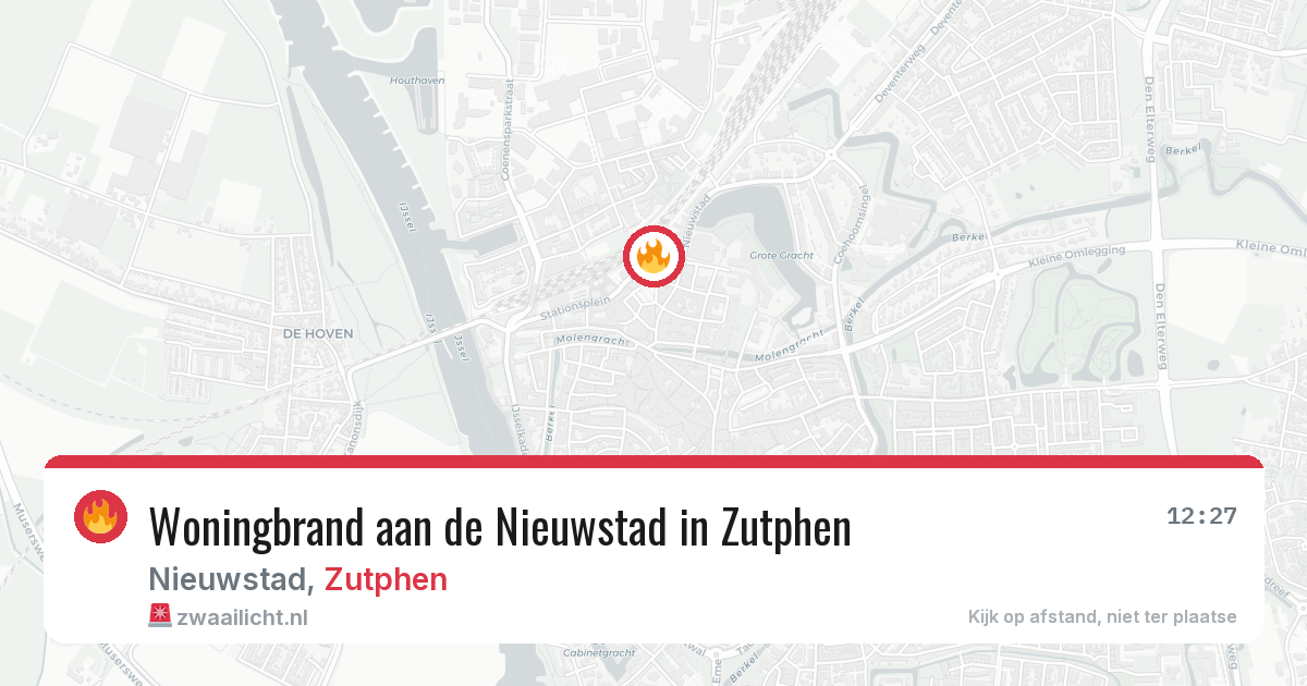 Woningbrand aan de Nieuwstad in Zutphen — 29 mei 2026