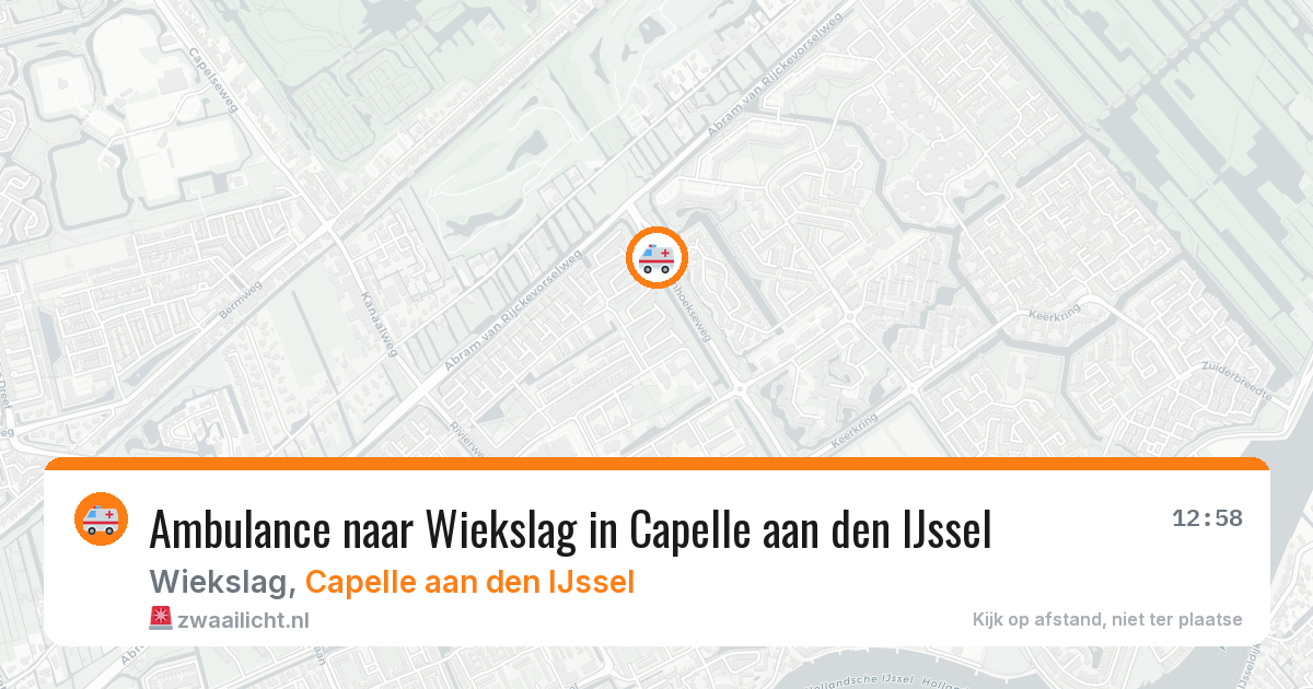 Ambulance naar Wiekslag in Capelle aan den IJssel — 29 mei 2026