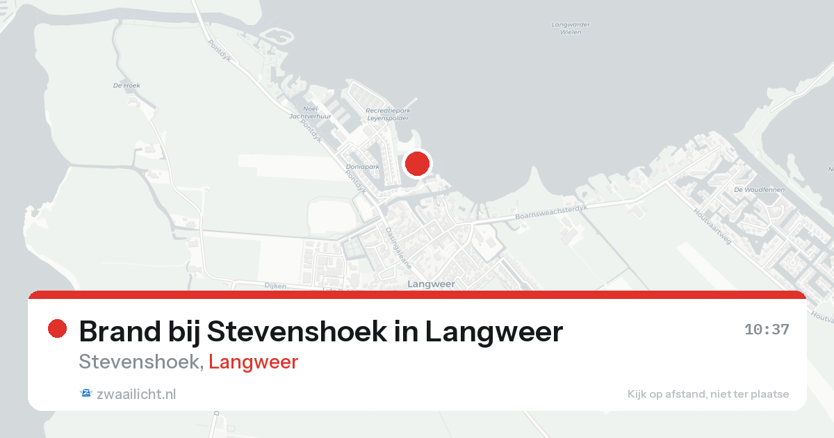Brand bij Stevenshoek in Langweer — 20 aug 2026