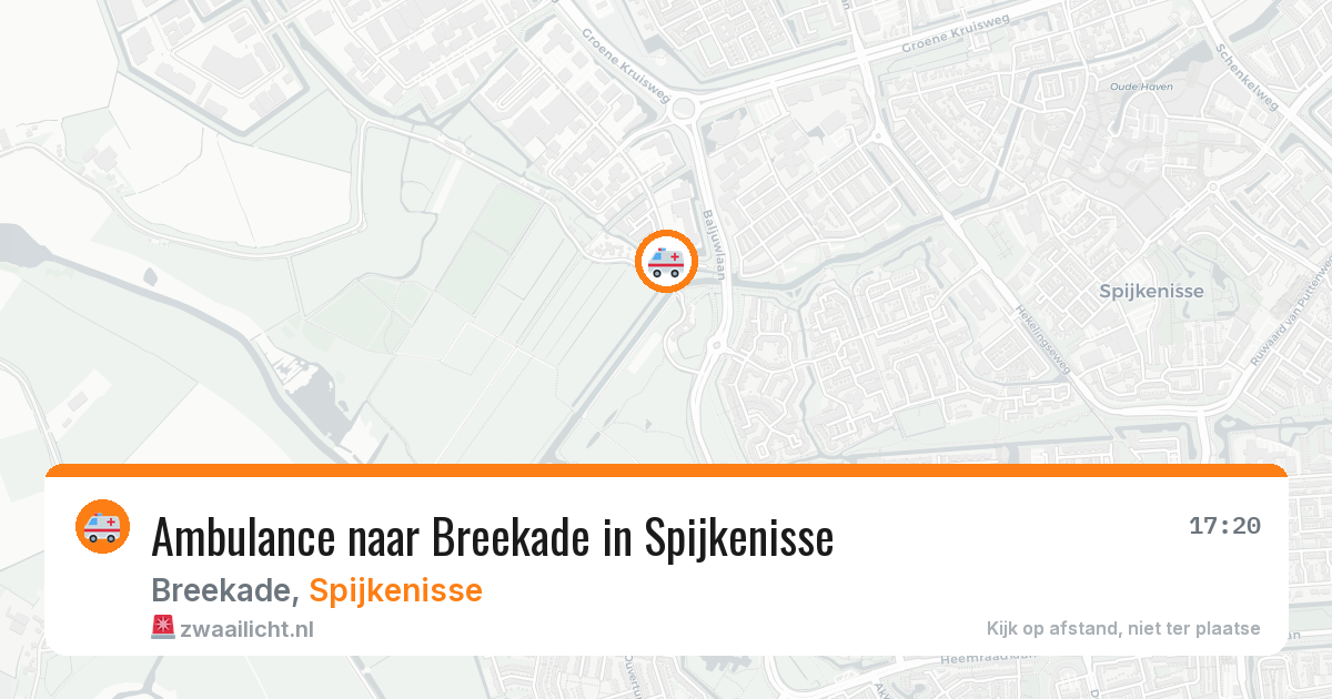 Ambulance naar Breekade in Spijkenisse — 8 jul 2026