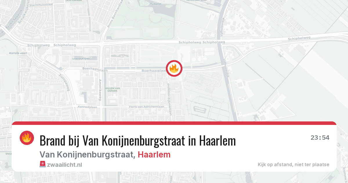 Brand bij Van Konijnenburgstraat in Haarlem — 4 apr 2026