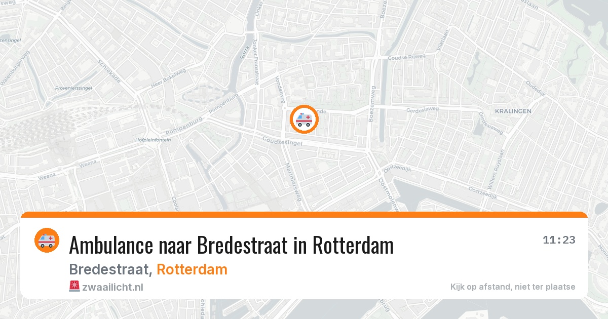 Ambulance naar Bredestraat in Rotterdam — 7 apr 2026