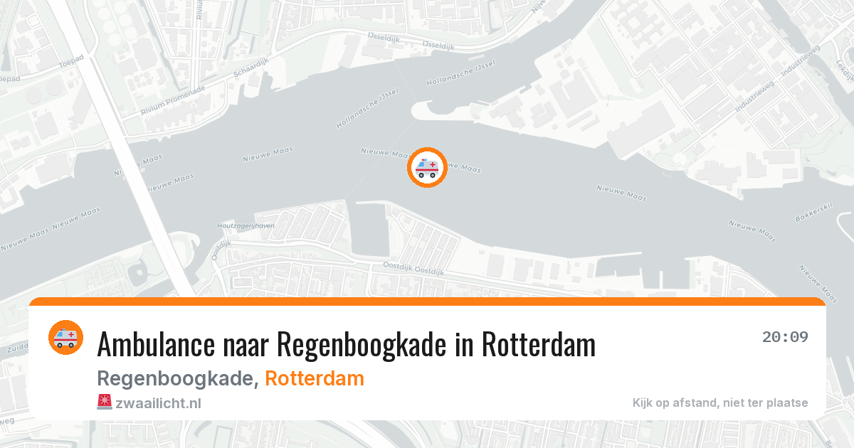 Ambulance naar Regenboogkade in Rotterdam — 2 jun 2026
