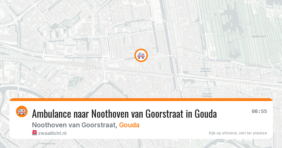 Ambulance naar Noothoven van Goorstraat in Gouda — 26 jun 2026