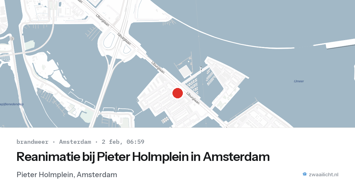 Reanimatie bij Pieter Holmplein in Amsterdam — 2 feb 2026