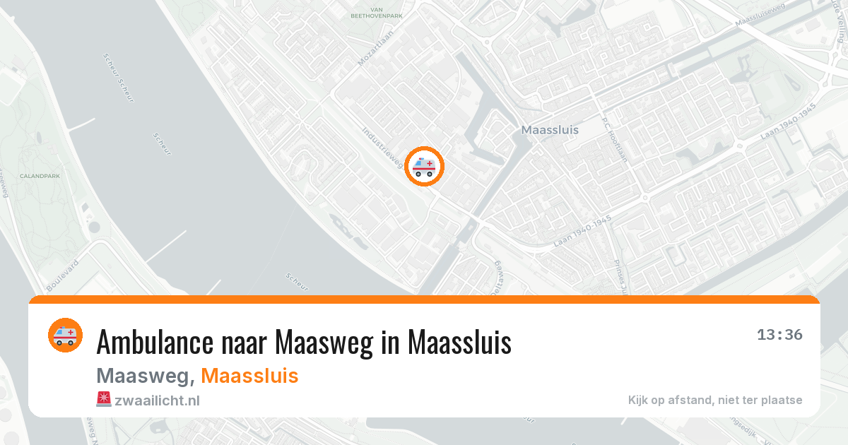 Ambulance naar Maasweg in Maassluis — 16 mei 2026