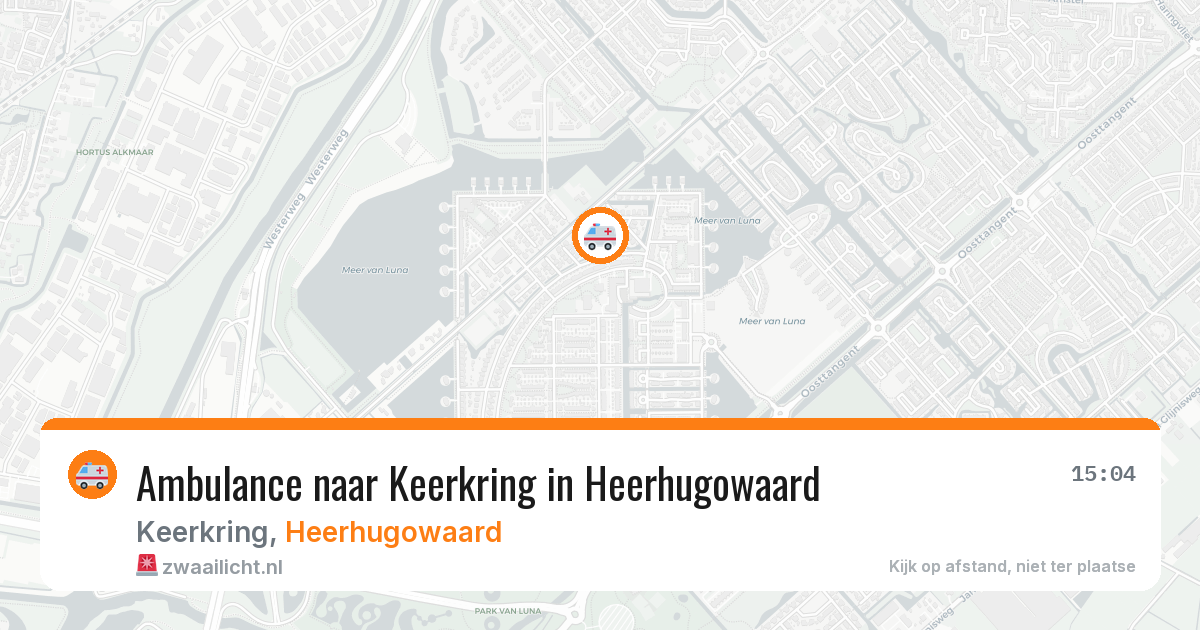 Ambulance naar Keerkring in Heerhugowaard — 31 mrt 2026