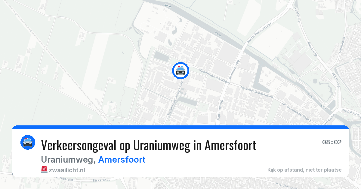 Verkeersongeval op Uraniumweg in Amersfoort — 14 jul 2026
