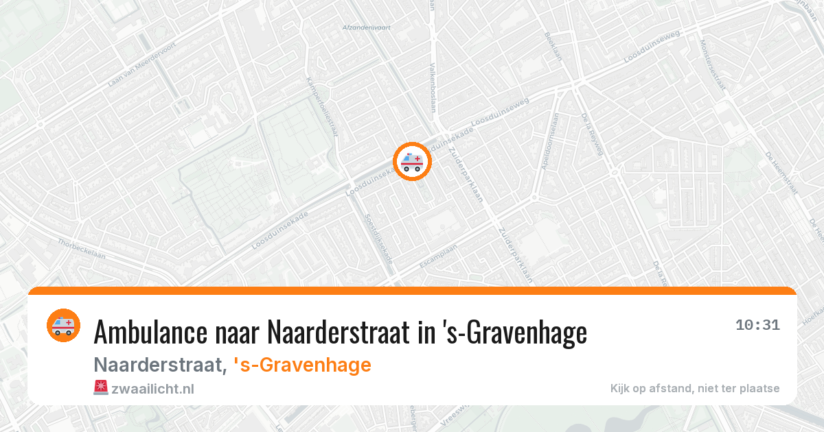 Ambulance naar Naarderstraat in 's-Gravenhage — 7 jun 2026