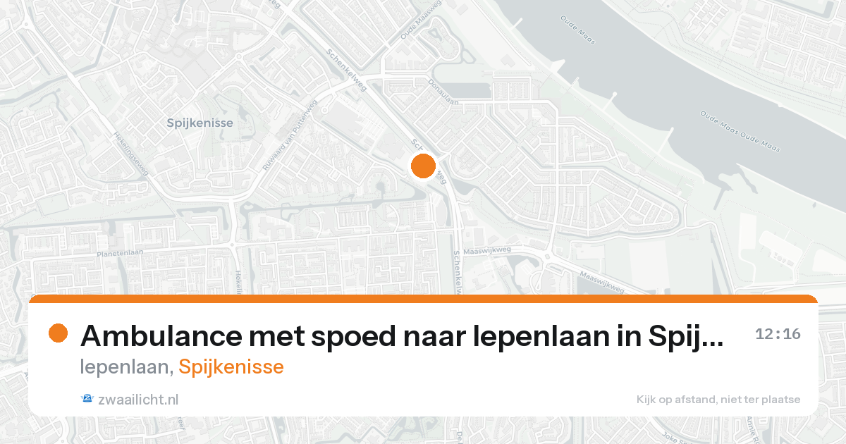 Ambulance met spoed naar Iepenlaan in Spijkenisse — 31 jan 2026