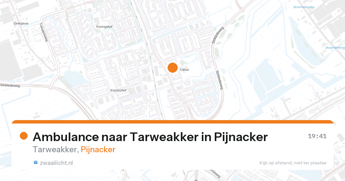 Ambulance naar Tarweakker in Pijnacker — 8 jul 2026