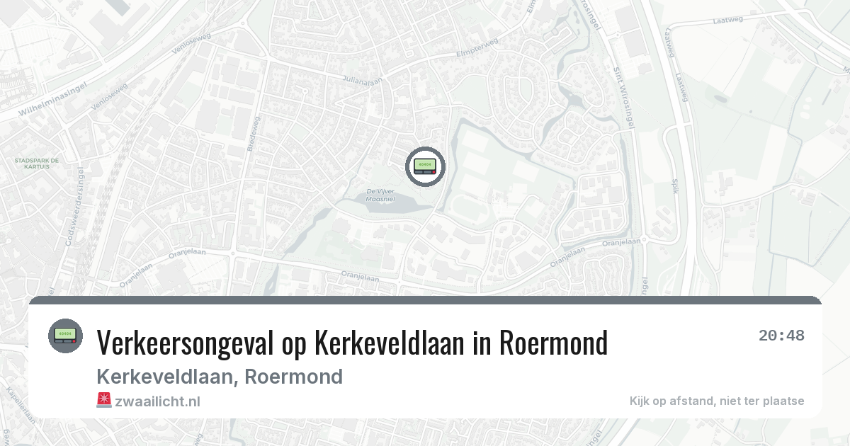 Verkeersongeval op Kerkeveldlaan in Roermond — 5 jun 2026