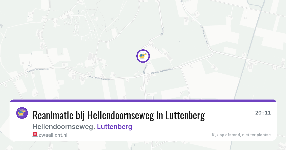 Reanimatie bij Hellendoornseweg in Luttenberg — 4 jun 2026