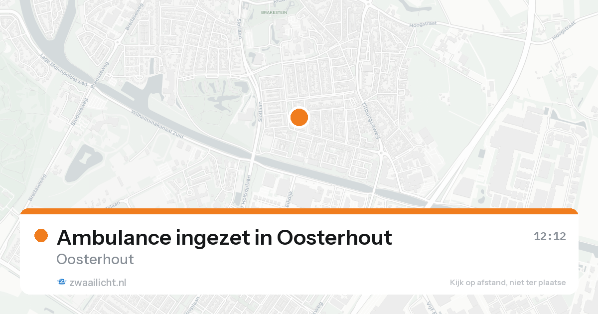 Ambulance ingezet in Oosterhout — 3 jun 2026
