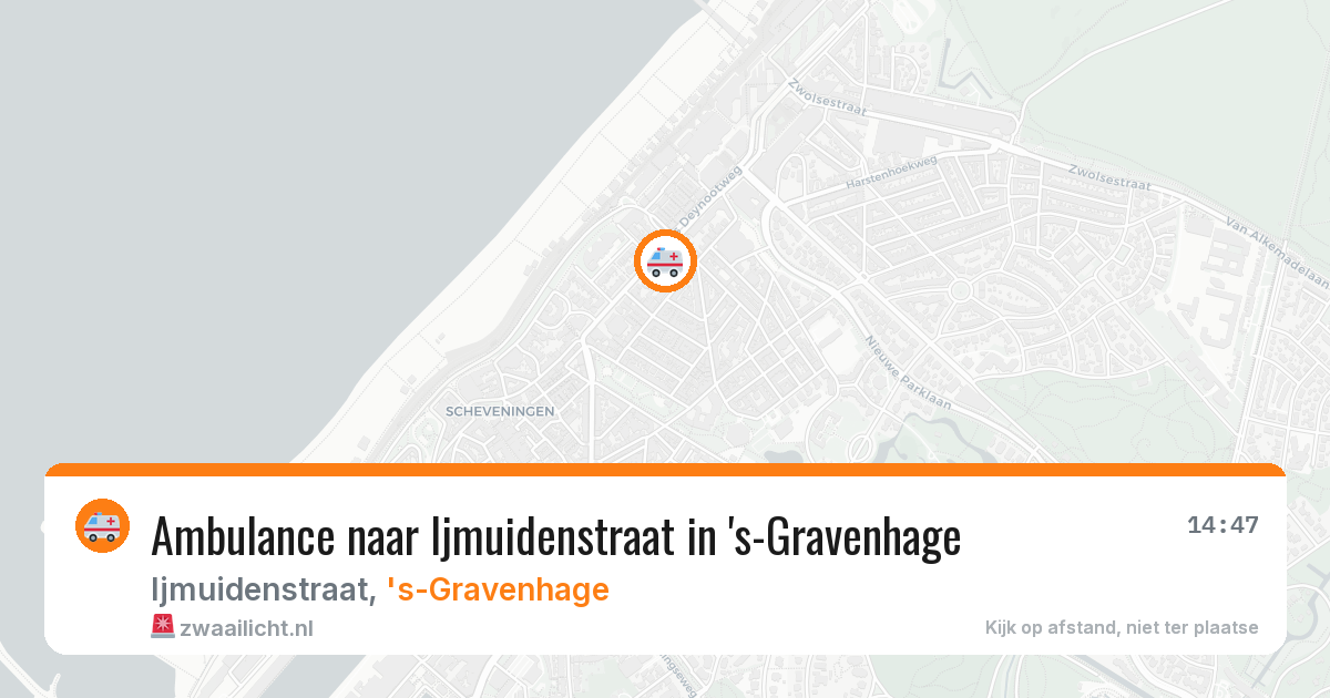 Ambulance naar Ijmuidenstraat in 's-Gravenhage — 31 mei 2026