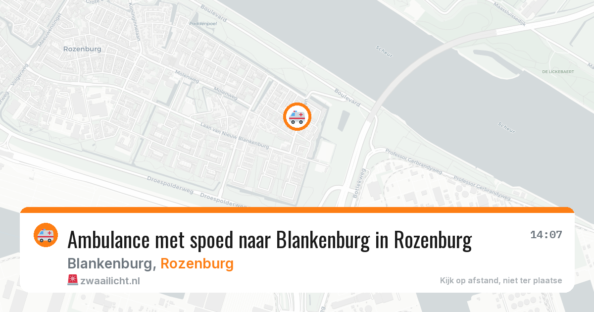 Ambulance met spoed naar Blankenburg in Rozenburg — 31 mrt 2026