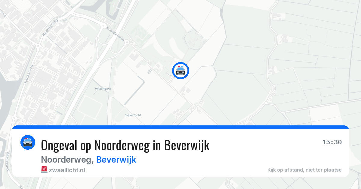 Ongeval op Noorderweg in Beverwijk — 17 jul 2026