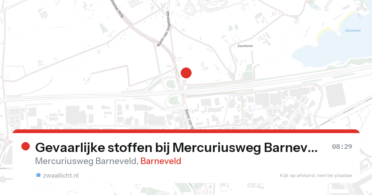 Gevaarlijke stoffen bij Mercuriusweg Barneveld in Barneveld — 10 mrt 2026