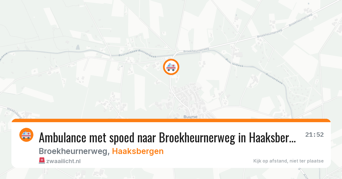 Ambulance met spoed naar Broekheurnerweg in Haaksbergen — 8 mei 2026