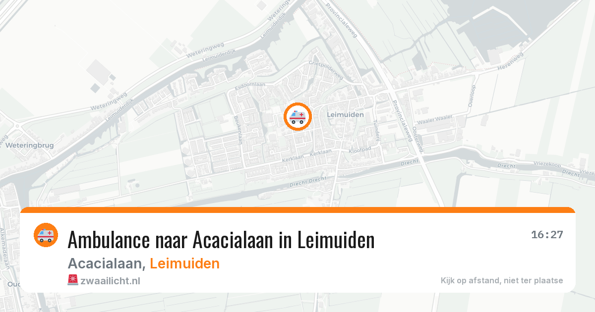 Ambulance naar Acacialaan in Leimuiden — 30 jul 2026