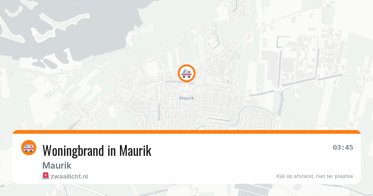 Woningbrand in Maurik — 15 jun 2026