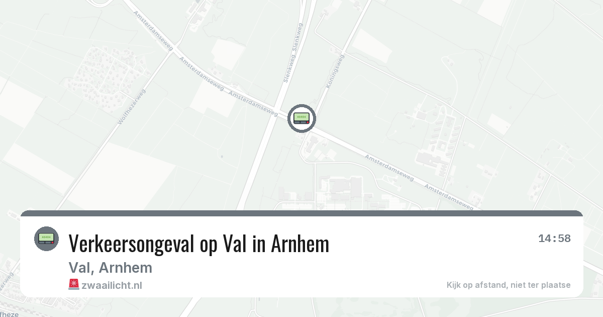 Verkeersongeval op Val in Arnhem — 14 jun 2026