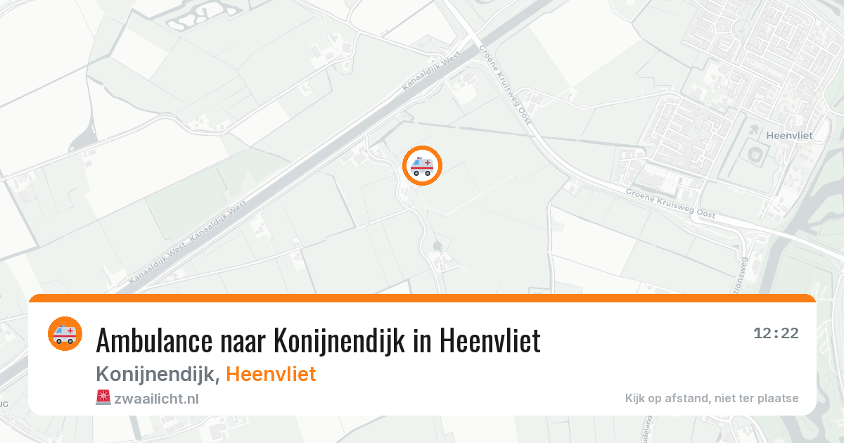 Ambulance naar Konijnendijk in Heenvliet — 7 jun 2026
