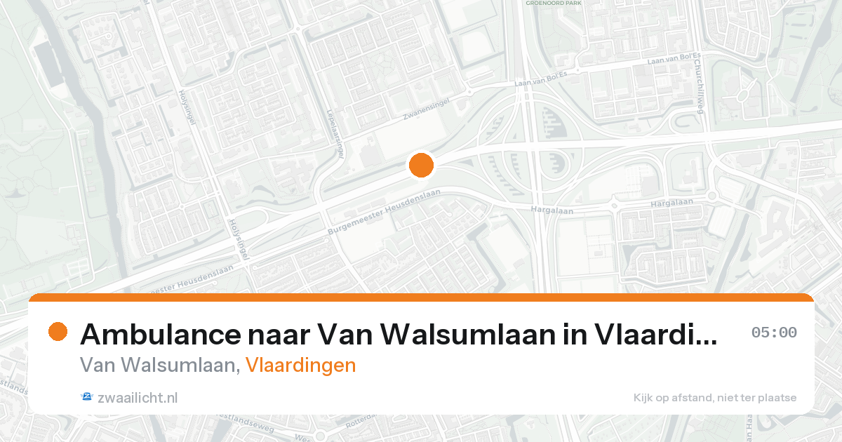 Ambulance naar Van Walsumlaan in Vlaardingen — 27 mei 2026