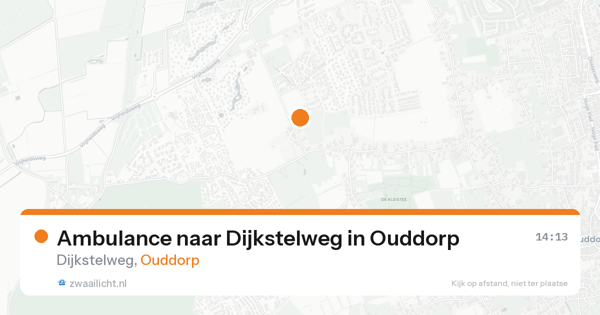Ambulance naar Dijkstelweg in Ouddorp — 17 aug 2026
